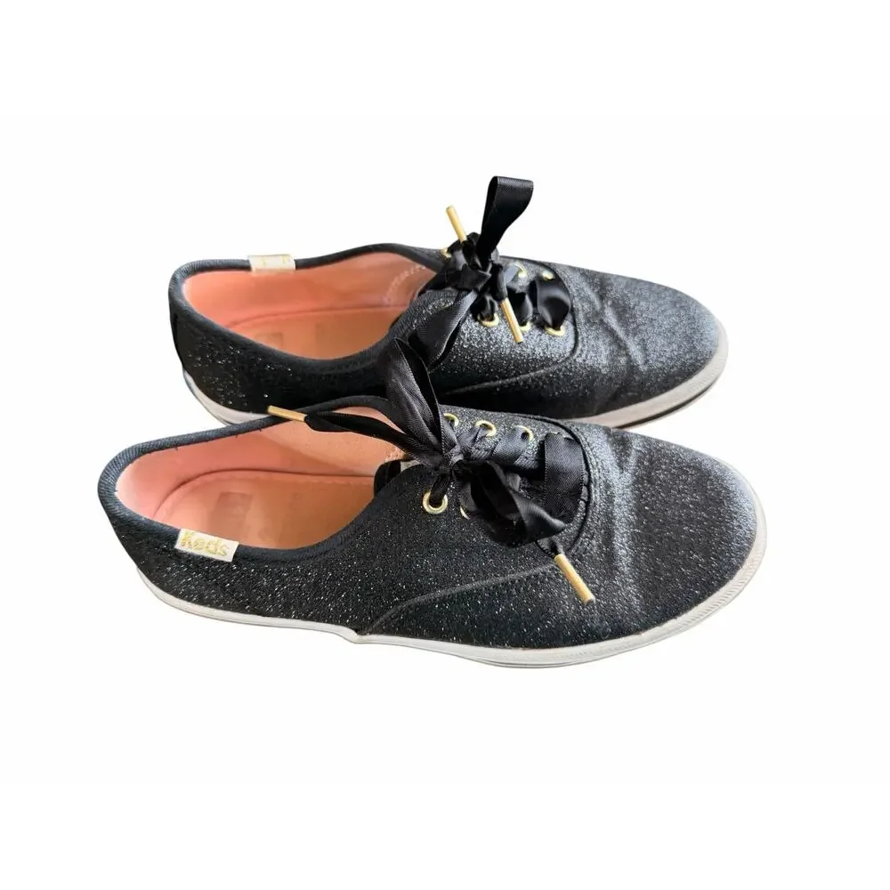 Kate Spade x Keds Champion Glitter Sneakers - Black_3